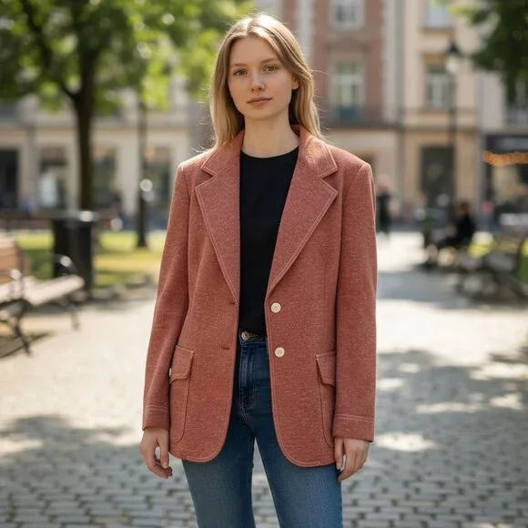 Vintage Textured Blazer - Picture 13 of 14